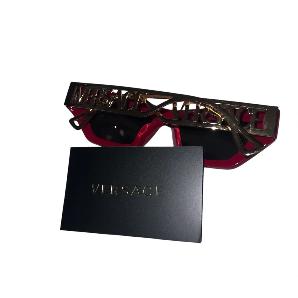 Versace Red Sunglasses VE4432U – Bold Designer Shades - Picture 10 of 16